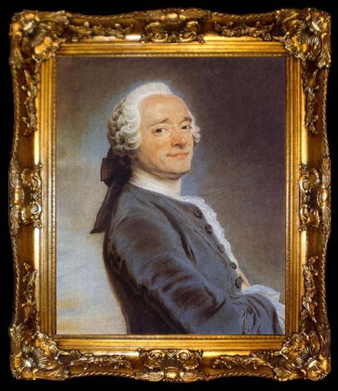 framed  LA TOUR, Maurice Quentin de Self-Portrait, ta009-2